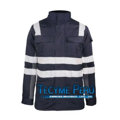 Casaca Parka Ignifuga Antiestática FRWJT NFPA 13034 Azul Marino Absolute Fire