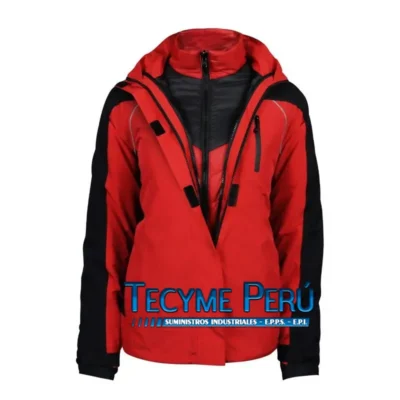 Chaqueta Parka  3 En 1 Rojo/Negro Mujer Z-4000 Absolute Zero